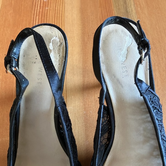 Nine West Lace Heels Size 9 - Picture 3 of 7